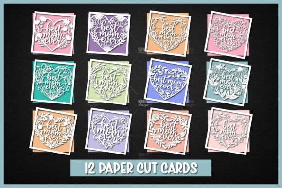 12 Best Mom Ever Layered SVG Bundle