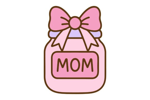 Cute Mom Gift Box SVG