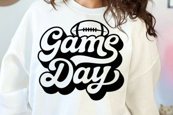 Game Day Football SVG, Retro Football