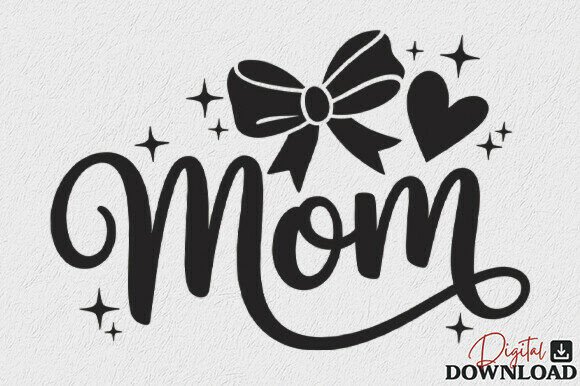Mom Coquette Bow SVG Mama Mother’s Day