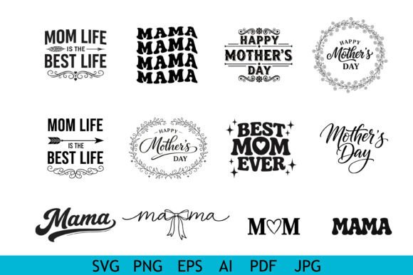 Mom Life Mother’s Day SVG Bundle Set