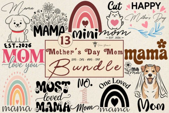 Mother’s Day Mom Quotes Bundle SVG