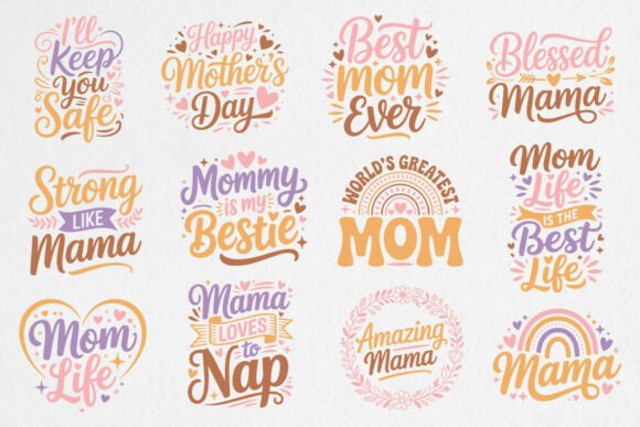 Mother’s Day SVG Bundle Mom Life