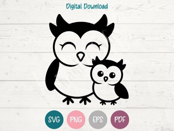 Owl Mom and Baby Design: Embroidery Review
